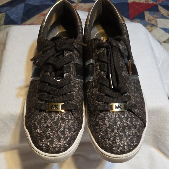 Michael Kors Shoes - Michael Kors Women's Monogram Black Sneakers